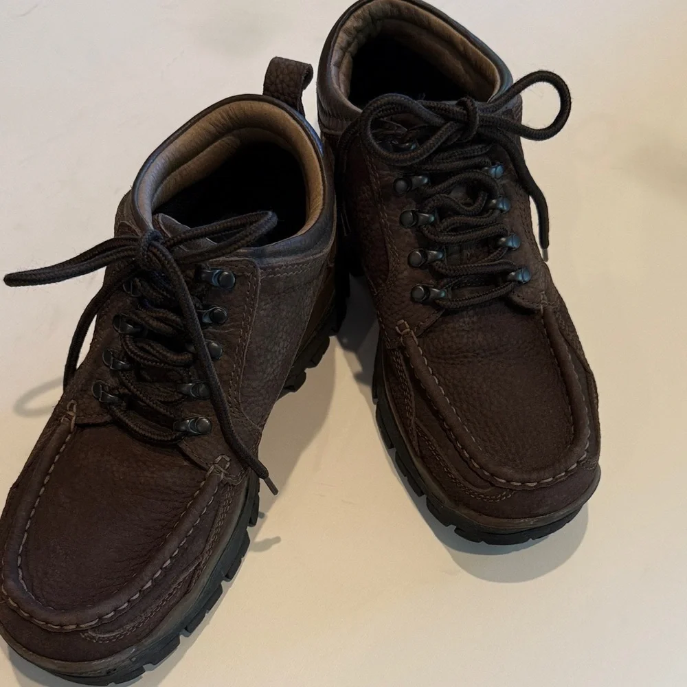 Sonoma Men's Dark Brown “Alpine” Leather Hiking Shoes/Boots - Picture 3 of 9